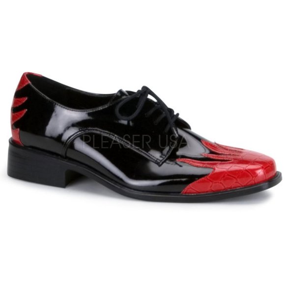 Rockabilly patent oxford crocodile shoes - Picture 2 of 5